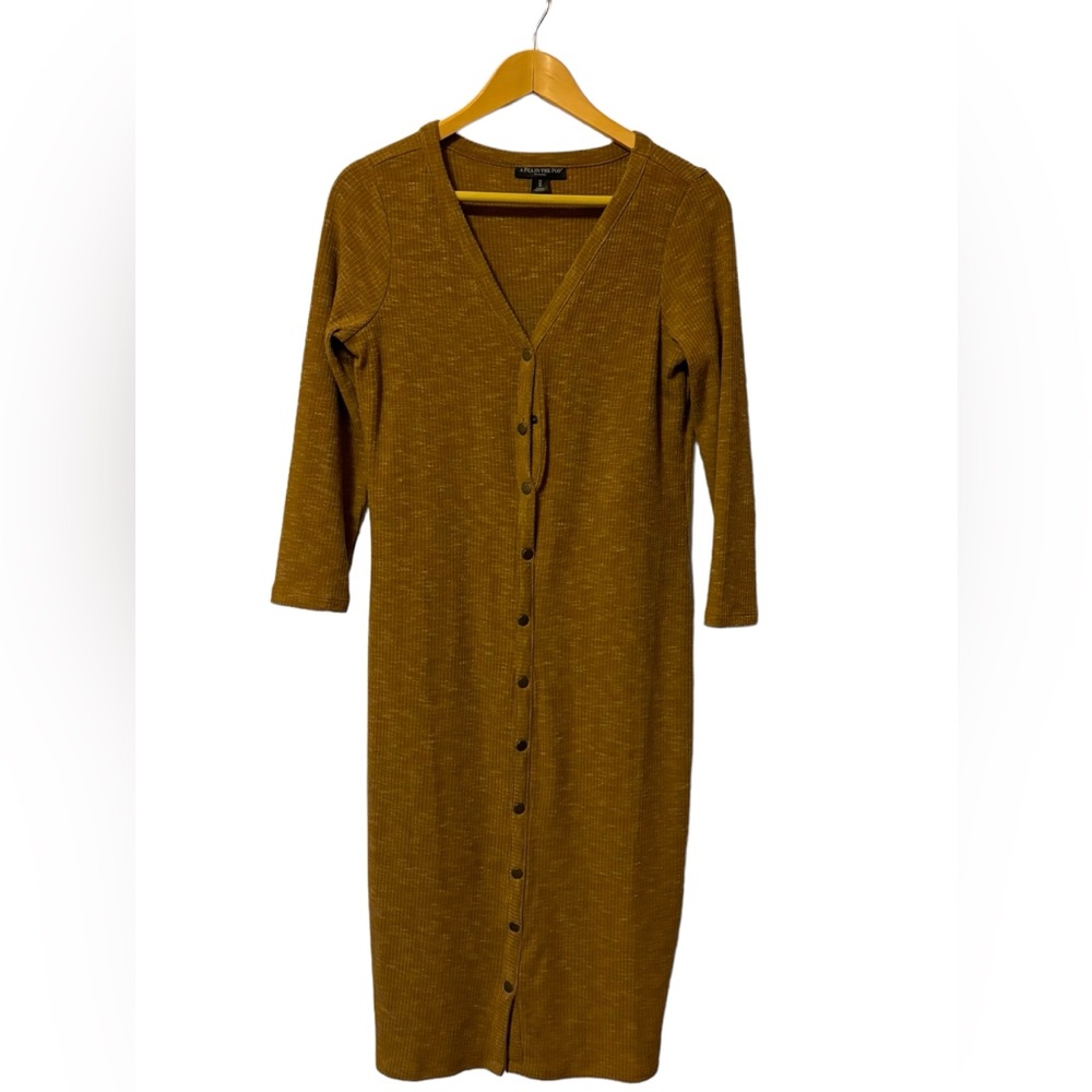 Pea in the Pod, button front maternity and nursing dress